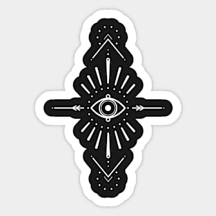 Evil Eye Monochrome Sticker